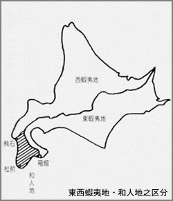 東西蝦夷地・和人地之区分