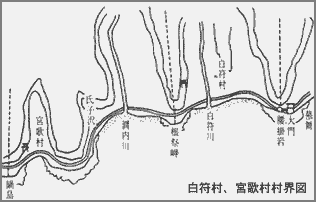 白符村、宮歌村村界図